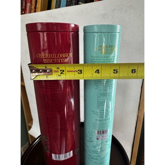 FORTNUM & MASON set of 2 Pistachio Clotted Cream, Cherrilossus Tins Collectible - Picture 5 of 9